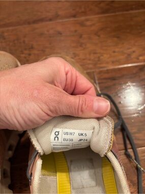 On Running Women's Sneakers in Beige and Yellow